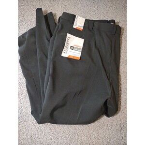 New w/ Tags Van Heusen Traveler Dark Gray Non Iron Dress Pants Men's Size 52x29